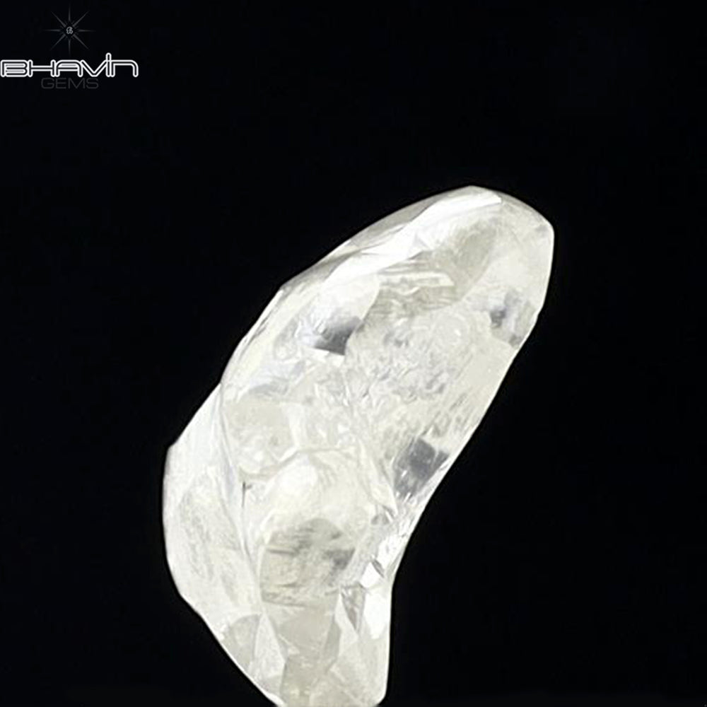 0.94 CT Rough Shape Natural Diamond White Color SI1 Clarity (6.94 MM)