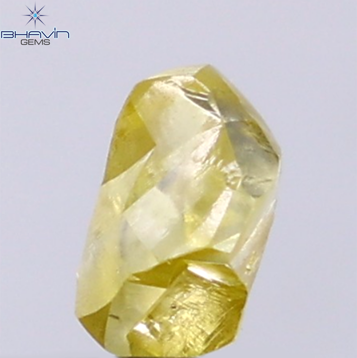 1.23 CT Natural Rough Diamond Enhanced Yellow Color Clarity VS (7.24 MM)
