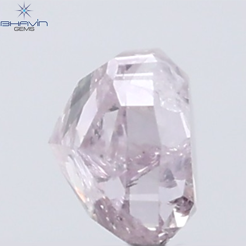 0.25 CT Cushion Diamond Natural Pink Color I3 Clarity (3.43 MM)