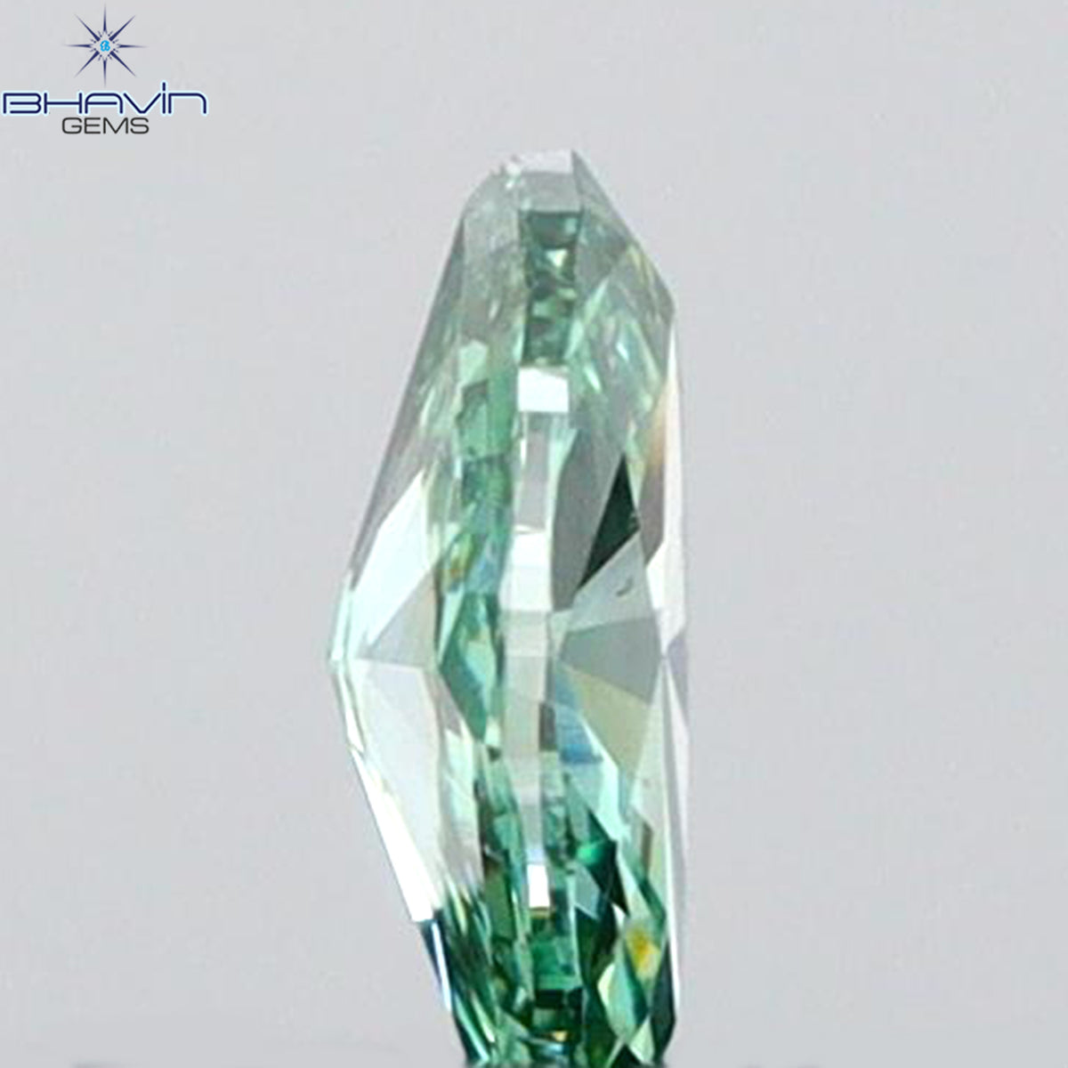 0.06 CT Natural Marquise Diamond Enhanced Vivid Green Color Clarity VS1 (3.68 MM)