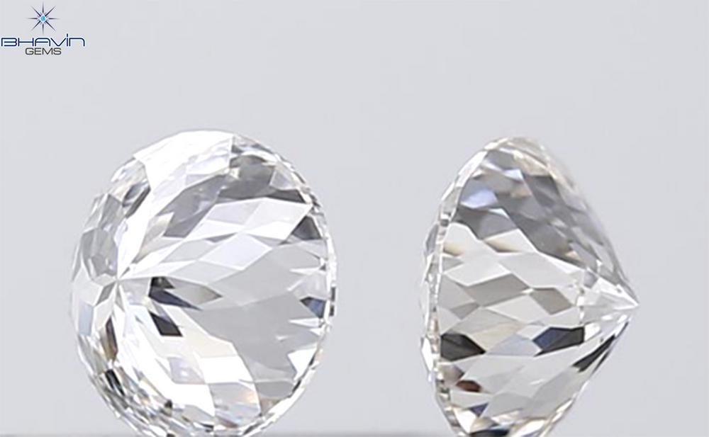 2.25 CT Round Portuguese Pair Diamond White Color VS1 Clarity (6.48 MM)