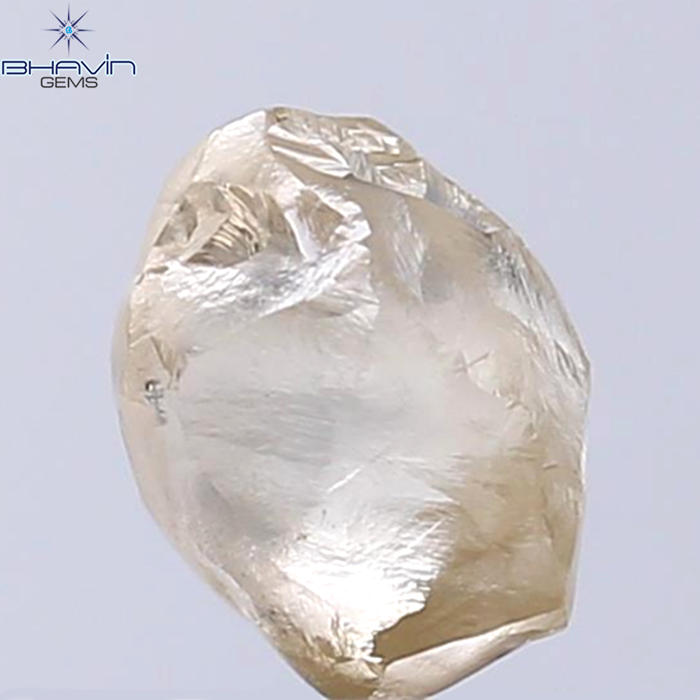 2.58 CT Rough Shape Natural Diamond Brown Color SI1 Clarity (8.12 MM)