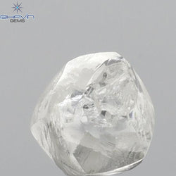 0.59 CT Rough Shape Natural Diamond White Color VS2 Clarity (4.50 MM)