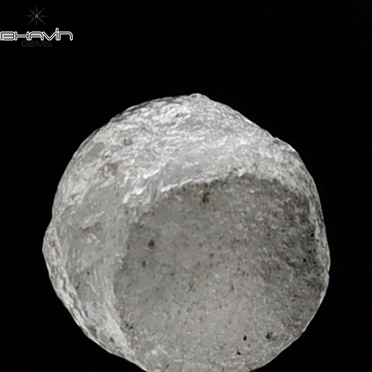 1.58 CT Natural Rough Diamond White Color Clarity I3 (5.55 MM)