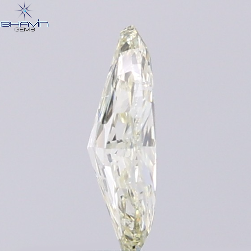 0.57 CT Marquise Diamond Natural Yellow Color SI1 Clarity (8.33 MM)