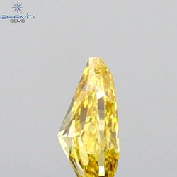 0.08 CT Pear Shape Natural Diamond Orange Color VS1 Clarity (3.19 MM)