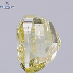 GIA認定 1.27 CT クッションダイヤモンド イエローカラー 天然ダイヤモンド VS1 クラリティ (5.97 MM)