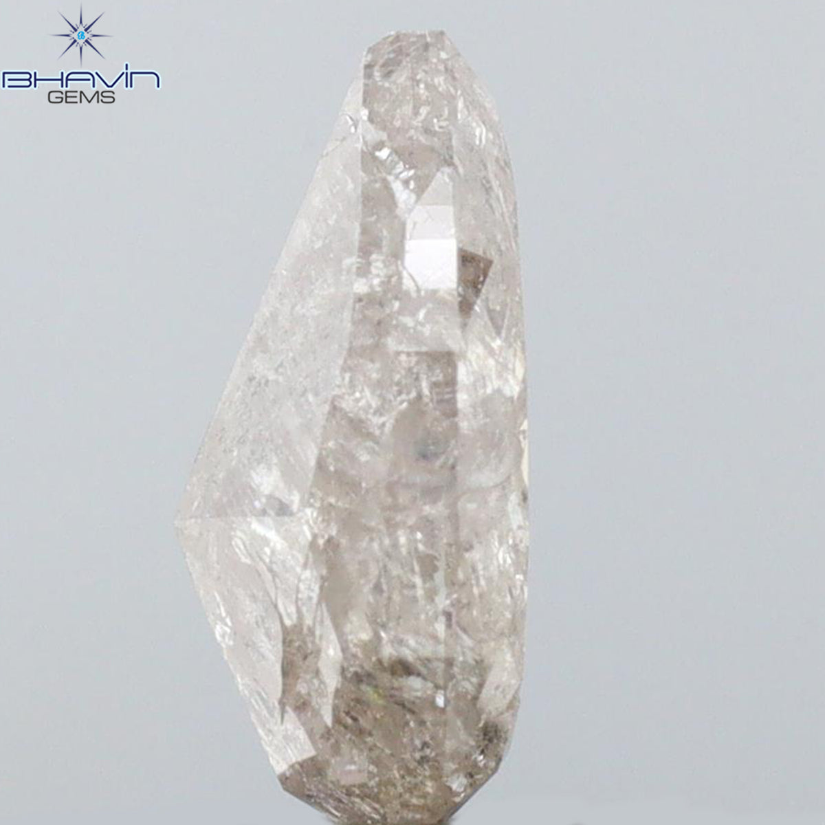 1.21 CT Natural Pear Diamond Pink Color Clarity I3 (8.74 MM)