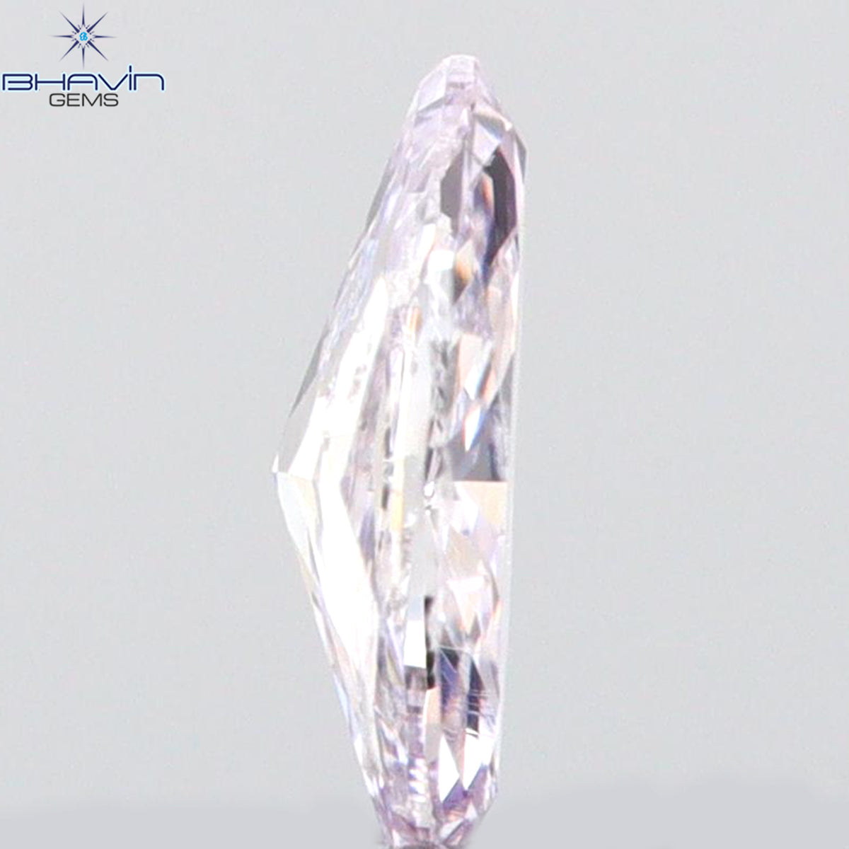 0.10 CT マーキス シェイプ ナチュラル ルース ダイヤモンド ブラウン ピンク カラー VS2 クラリティ (5.00 MM)