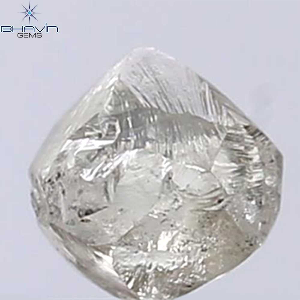 1.12 CT Rough Shape Natural Diamond Brown Color SI2 Clarity (5.40 MM)