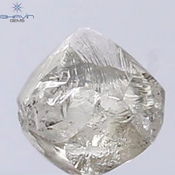 1.12 CT Rough Shape Natural Diamond Brown Color SI2 Clarity (5.40 MM)