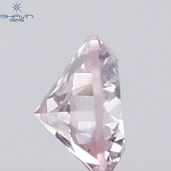 0.18 CT ラウンド ローズ カット シェイプ 天然ダイヤモンド ピンク色 I2 クラリティ (3.86 MM)