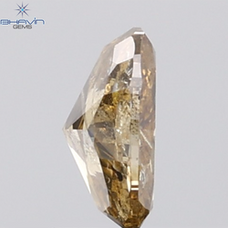 1.03 CT Oval Diamond Natural Brown Color I1 Clarity (7.41 MM)