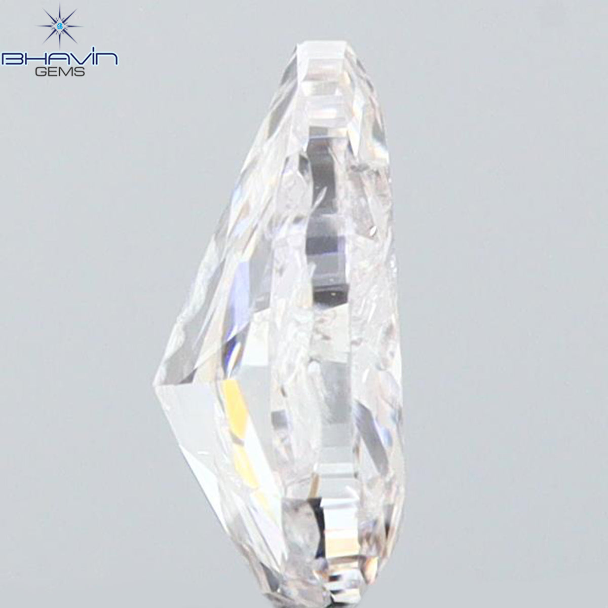 0.24 CT Natural Pear Diamond Pink Color Clarity I2 (4.52 MM)