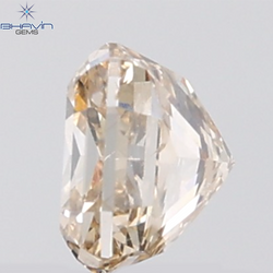 1.00 CT Cushion Diamond Natural Brown Color VVS1 Clarity (5.53 MM)