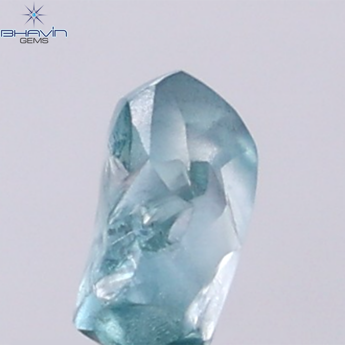 1.00 CT Natural Rough Diamond Enhanced Blue Color Clarity VS (7.13 MM)