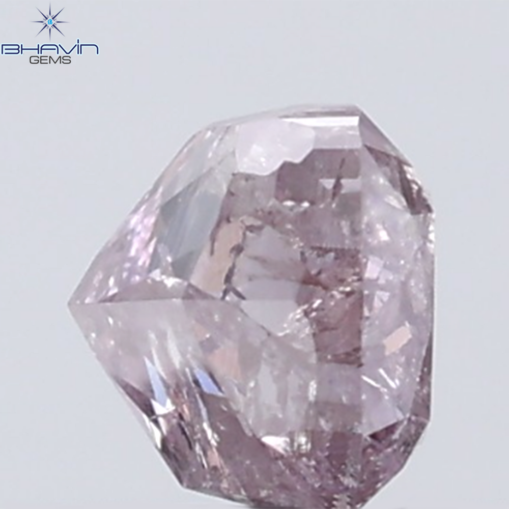 0.38 CT Cushion Diamond Natural Pink Color I3 Clarity (3.84 MM)