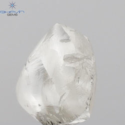 2.09 CT Rough Shape Natural Diamond White Color SI1 Clarity (7.90 MM)