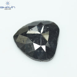 2.27 CT Heart Shape Natural Diamond Black Color I3 Clarity (11.42 MM)