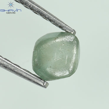 0.43 CT Rough Diamond Greenish blue Diamond Natural Diamond VS2 Clarity (4.26 MM)