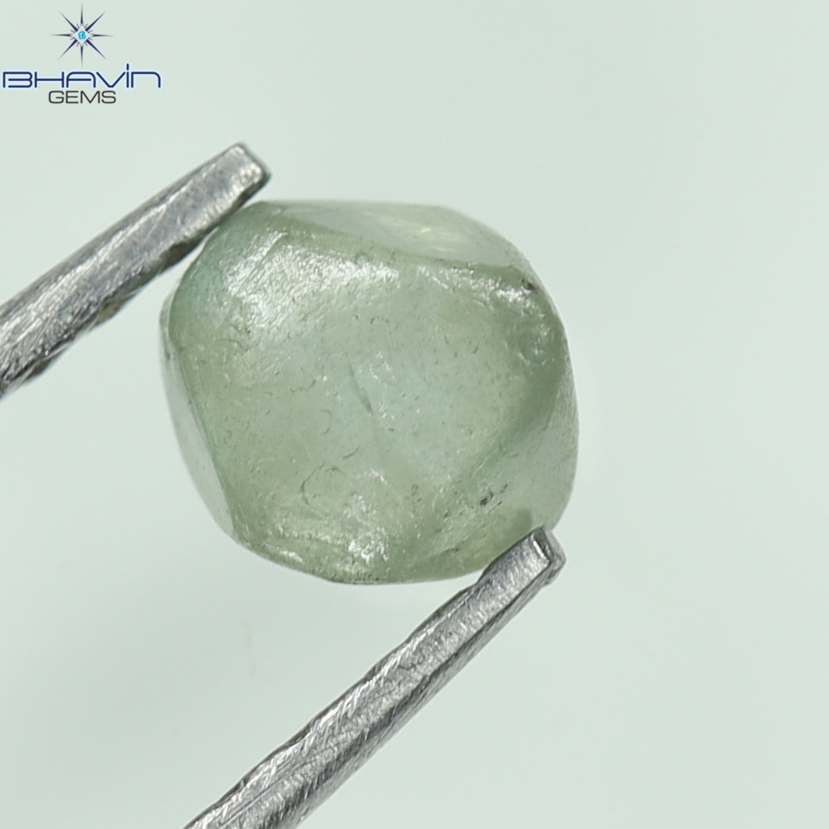 0.43 CT Natural Rough Diamond Enhanced Greenish Blue Color Clarity VS2 (4.26 MM)