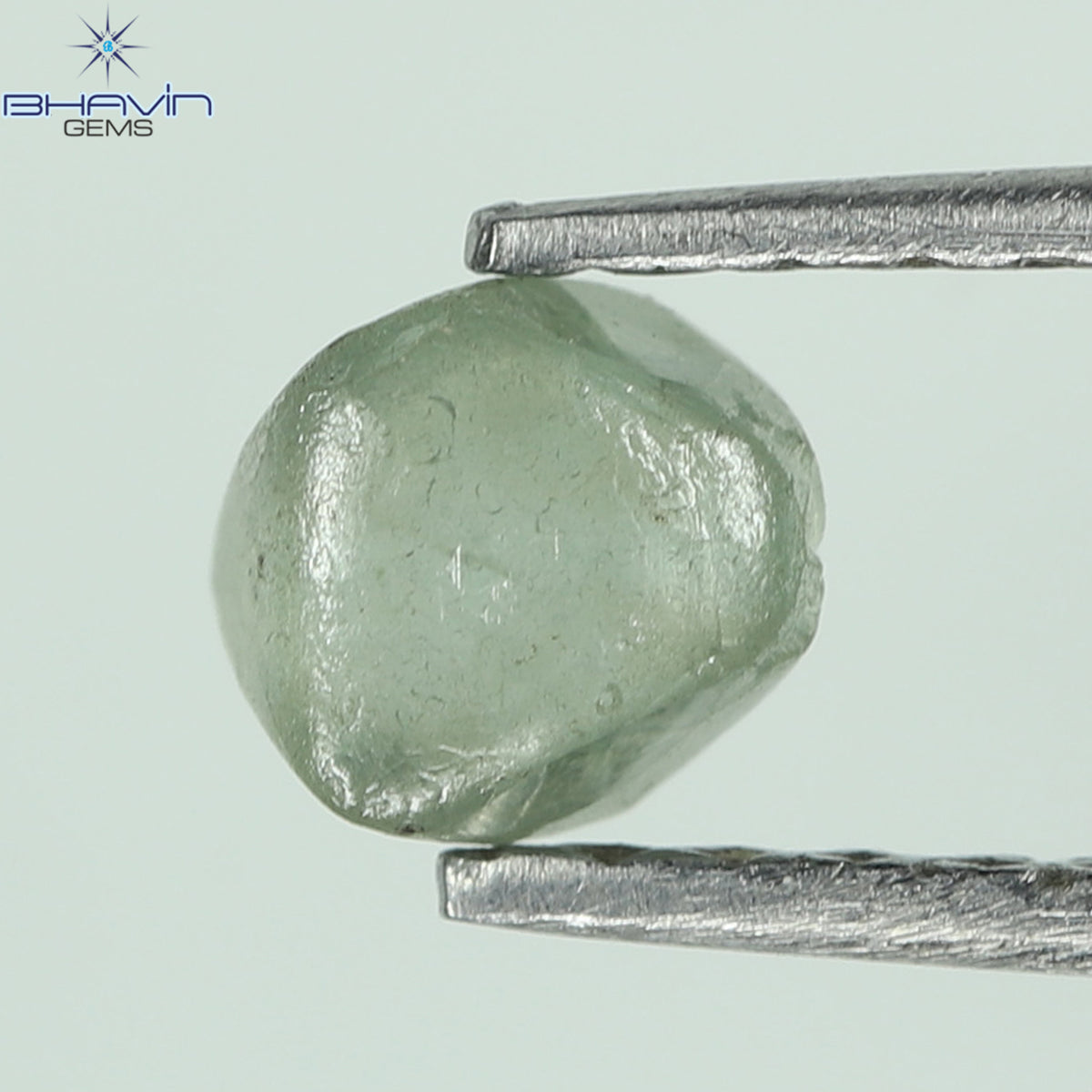 0.43 CT Natural Rough Diamond Enhanced Greenish Blue Color Clarity VS2 (4.26 MM)