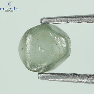 0.43 CT Natural Rough Diamond Enhanced Greenish Blue Color Clarity VS2 (4.26 MM)