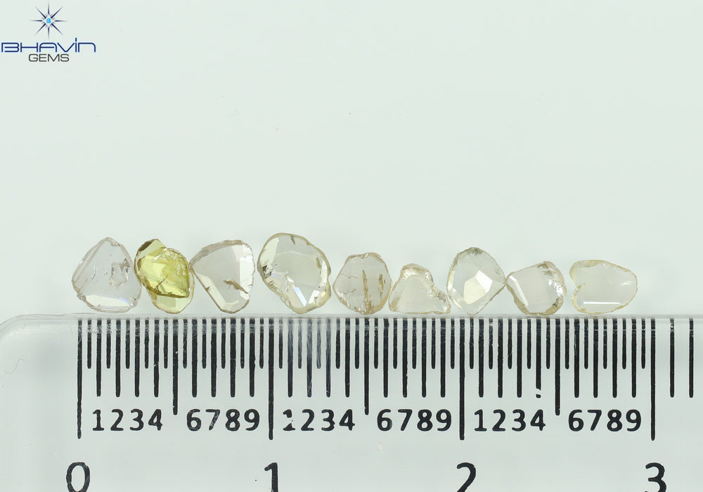 0.75 CT/10 Pcs Rosecut Polki Shape Natural loose Diamond Mix Color I1 Clarity (4.44 MM)