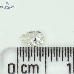 0.13 CT Pear Shape White Diamond VVS1 Clarity (4.18 MM)