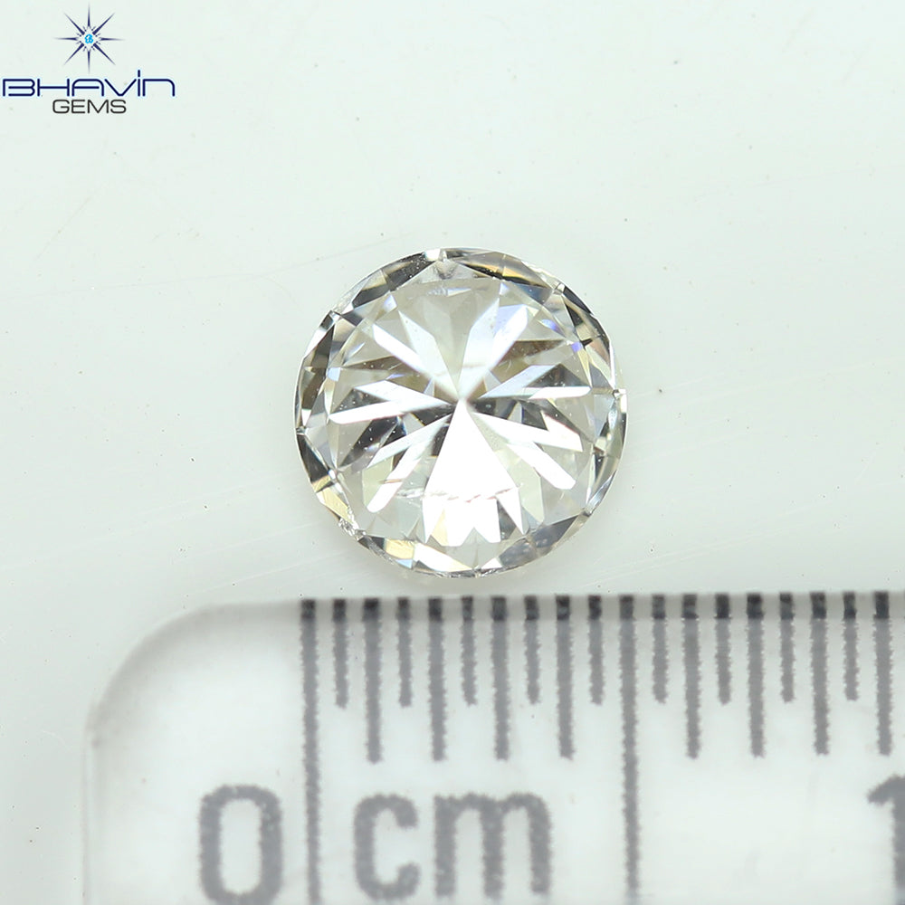 0.51 CT Round Shape Natural Diamond White Color SI Clarity (5.19 MM)