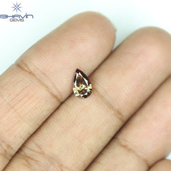0.50 CT Pear Shape Champagne Diamond VS2 Clarity (7.06 MM)