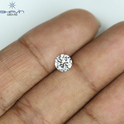 0.51 CT Round Shape Natural Diamond White Color SI Clarity (5.19 MM)