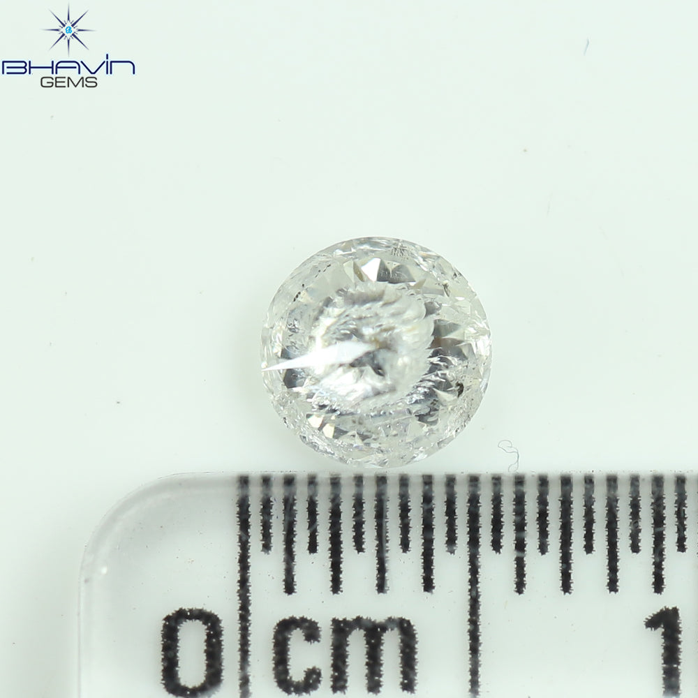 0.50 CT Round Shape Natural Diamond White Color I3 Clarity (5.04 MM)