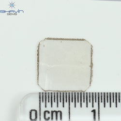 0.44 CT ラフシェイプ ナチュラル ダイヤモンド ブラック グレー (ソルト アンド パッパー) カラー I3 クラリティ (4.95 MM)