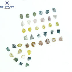 5.22 CT/41 PCS Mix Color Rough Diamond Natural loose Diamond I3 Clarity (3.41 MM)