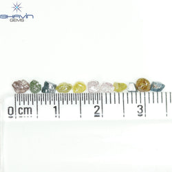 5.22 CT/41 PCS Mix Color Rough Diamond Natural loose Diamond I3 Clarity (3.41 MM)
