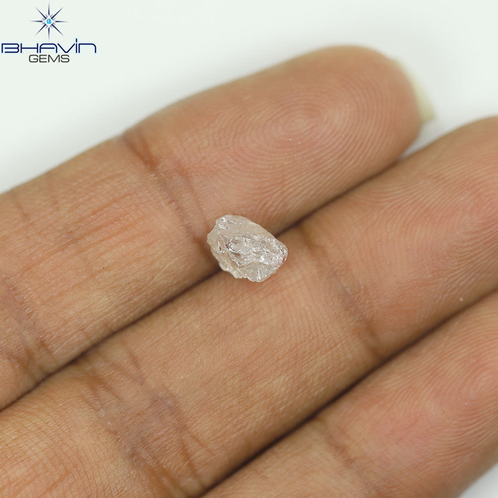0.90 CT ラフ シェイプ ナチュラル ダイヤモンド ホワイト カラー VS1 クラリティ (5.95 MM)
