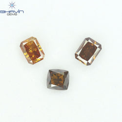 1.42 CT/3 Pcs Natural Mix Diamond Mix Fancy Color Clarity SI (4.86 MM)