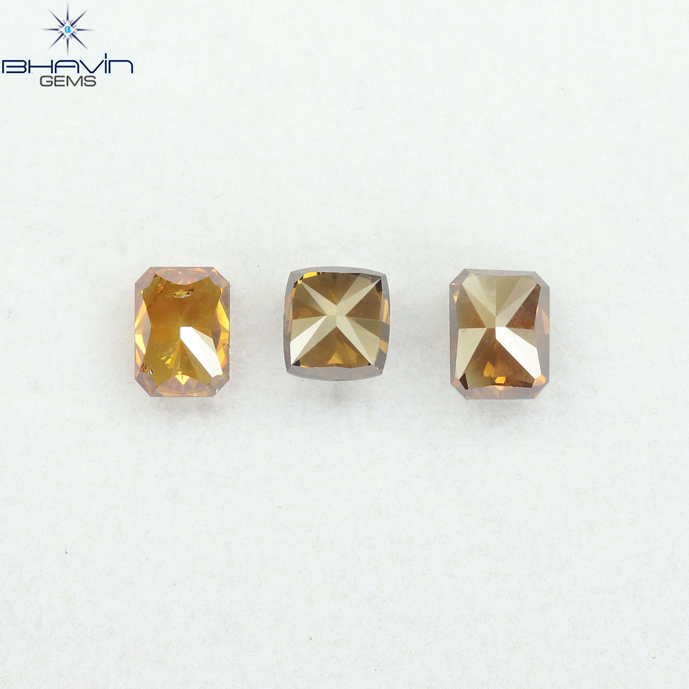 1.42 CT/3 Pcs Natural Mix Diamond Mix Fancy Color Clarity SI (4.86 MM)