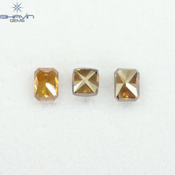 1.42 CT/3 Pcs Natural Mix Diamond Mix Fancy Color Clarity SI (4.86 MM)
