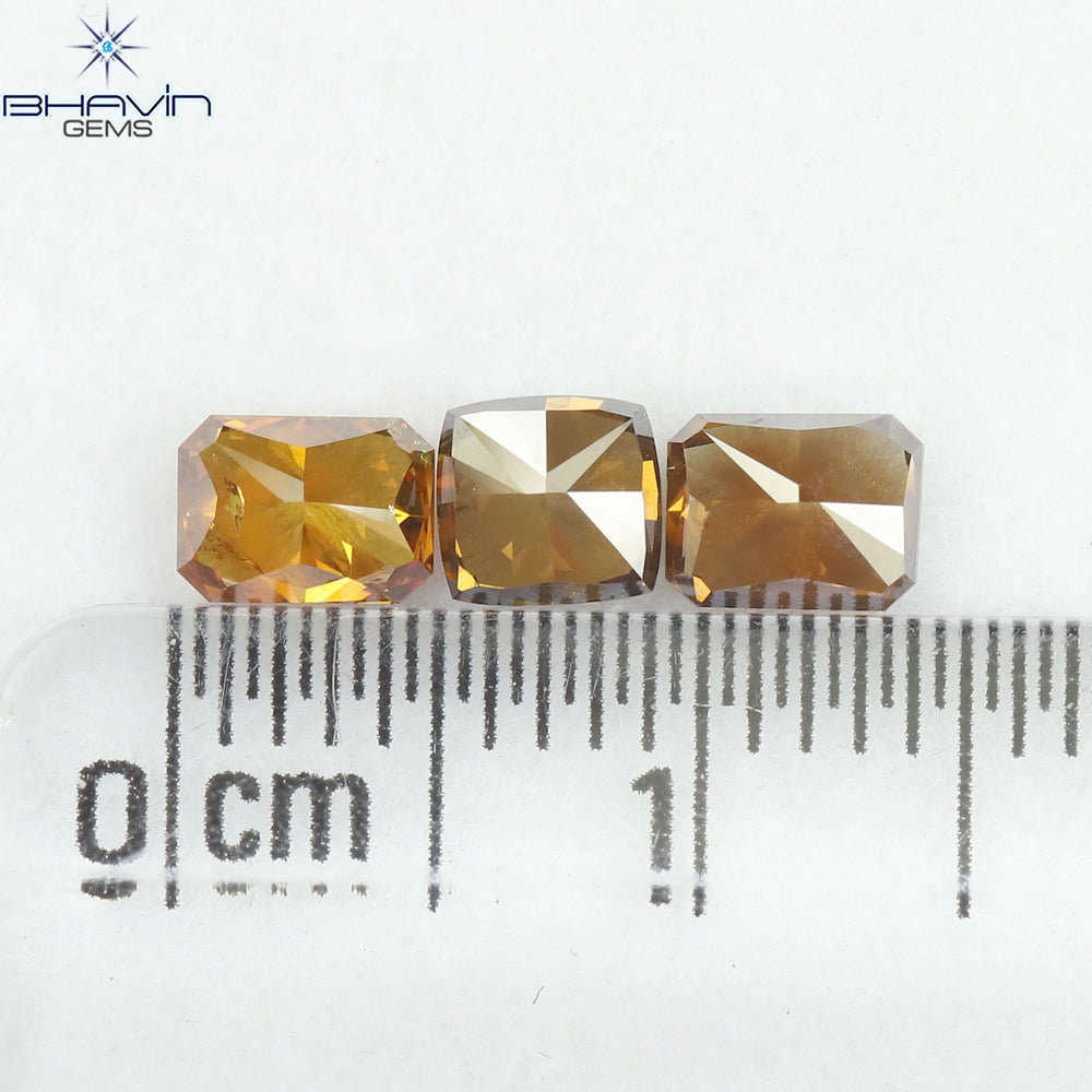 1.42 CT/3 Pcs Natural Mix Diamond Mix Fancy Color Clarity SI (4.86 MM)