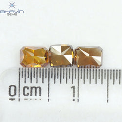 1.42 CT/3 Pcs Natural Mix Diamond Mix Fancy Color Clarity SI (4.86 MM)