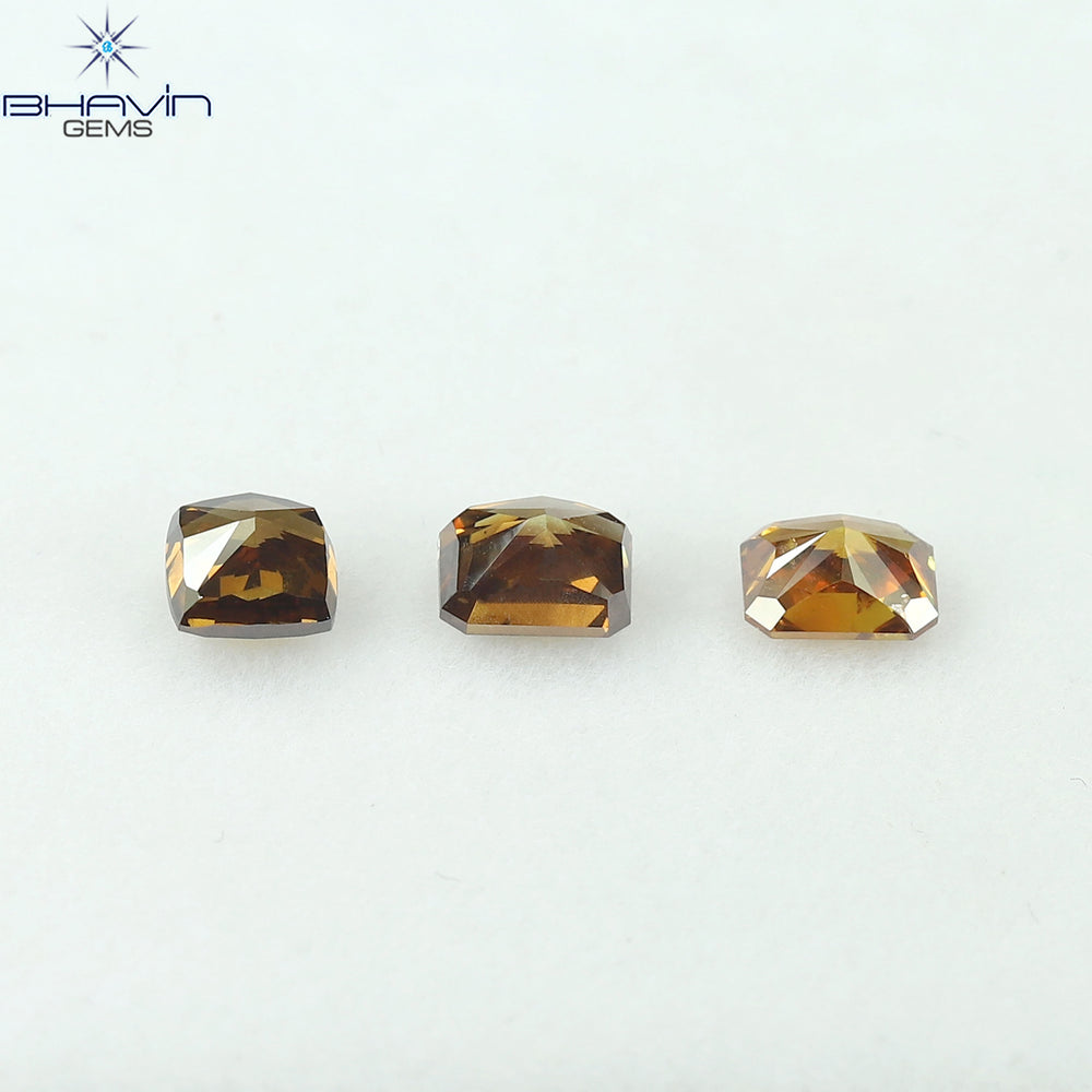 1.42 CT/3 Pcs Natural Mix Diamond Mix Fancy Color Clarity SI (4.86 MM)