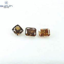 1.42 CT/3 Pcs Natural Mix Diamond Mix Fancy Color Clarity SI (4.86 MM)