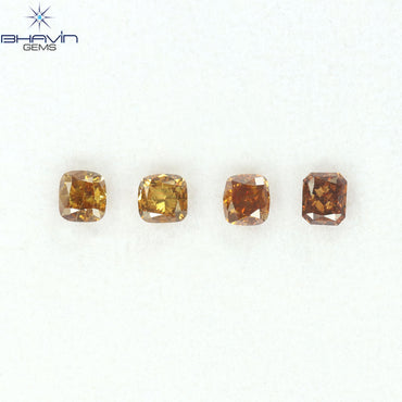 0.95 CT/4 Pcs Natural Mix Diamond Mix Fancy Color Clarity SI (3.53 MM)