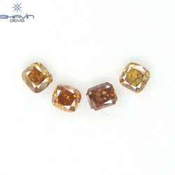 0.95 CT/4 Pcs Natural Mix Diamond Mix Fancy Color Clarity SI (3.53 MM)