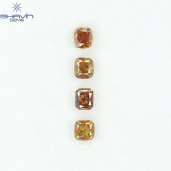 0.95 CT/4 Pcs Natural Mix Diamond Mix Fancy Color Clarity SI (3.53 MM)