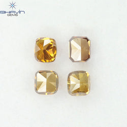 0.95 CT/4 Pcs Natural Mix Diamond Mix Fancy Color Clarity SI (3.53 MM)