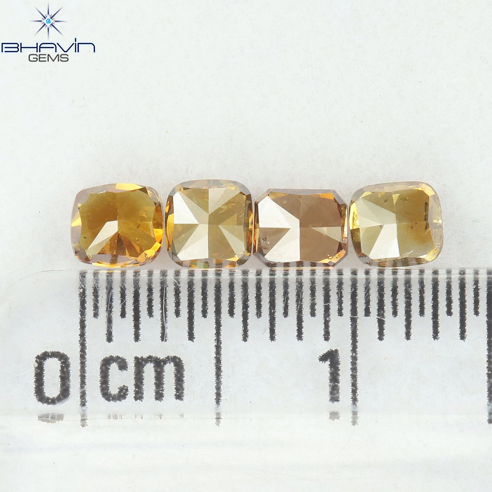 0.95 CT/4 Pcs Natural Mix Diamond Mix Fancy Color Clarity SI (3.53 MM)