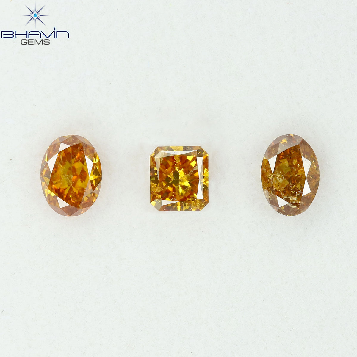 1.03 CT/3 Pcs Natural Mix Diamond Mix Fancy Color Clarity I1 (4.88 MM)
